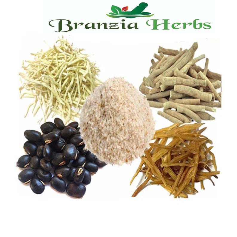 "Safed Musli, Shatavari, Kaunch Beej, Isabgol, Ashwagandha Root 500 Gm Combo Pack 100 Gm Each Herb " - Branzia Herbs