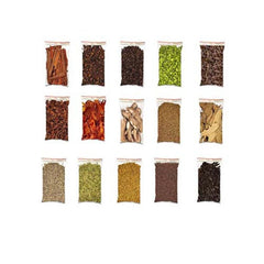 Aromatic Sabut Garam Masala Combo 15 Combo - Ajwain, Black Pepper, Green Cardamom, Pipali Long Pepper, Cinnamon, Cloves, Jeera, Dry Ginger Each 50 gram - Branzia Herbs