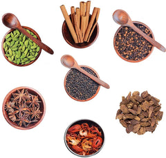 Aromatic Sabut Garam Masala Combo 7 Combo - Mace Flower, Star anise, Black Caradamom, Black Pepper, Green Cardamom, Cinnamon, Cloves - Branzia Herbs