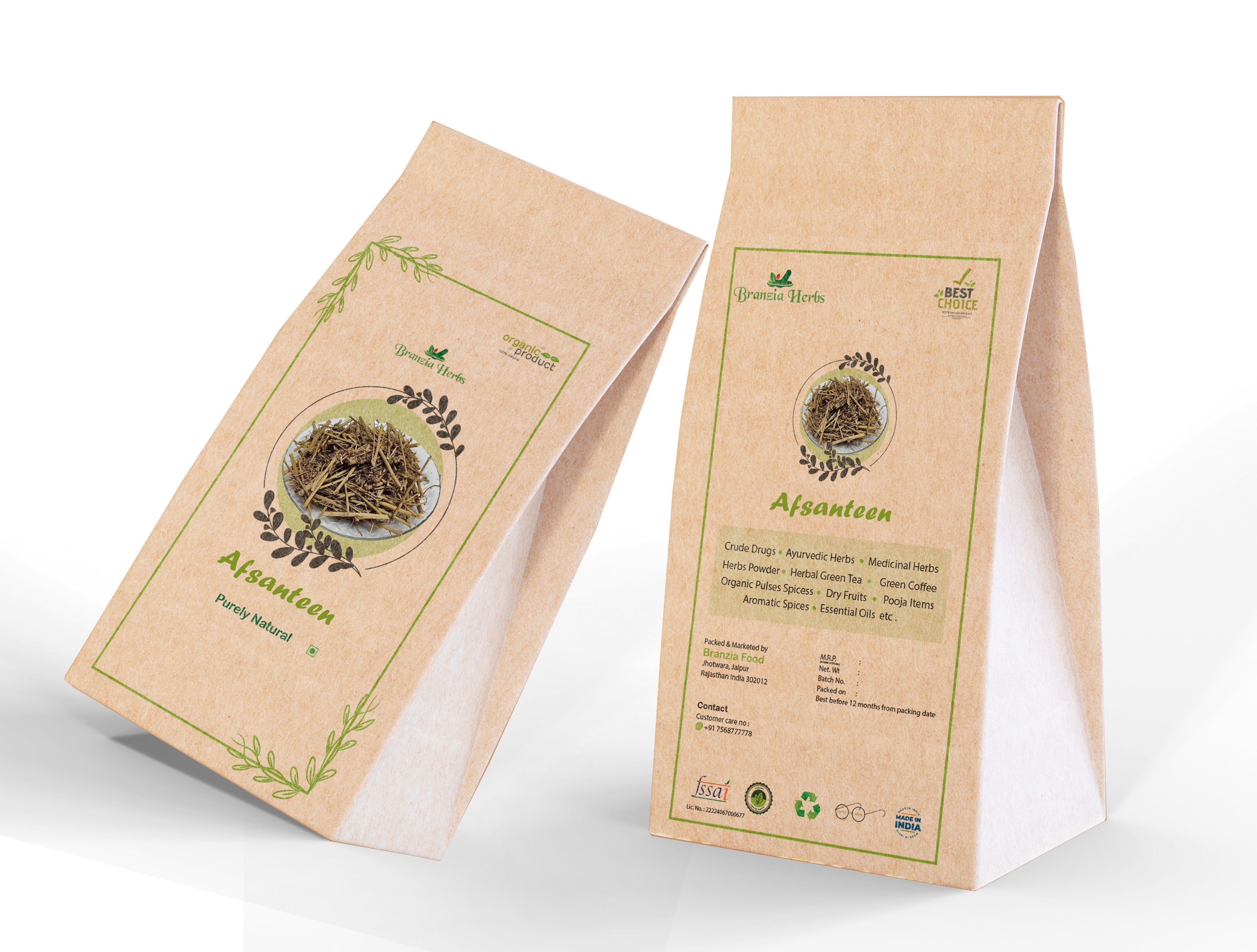 Afsanteen - Artemisia Absinthium - Wormwood - Branzia Herbs