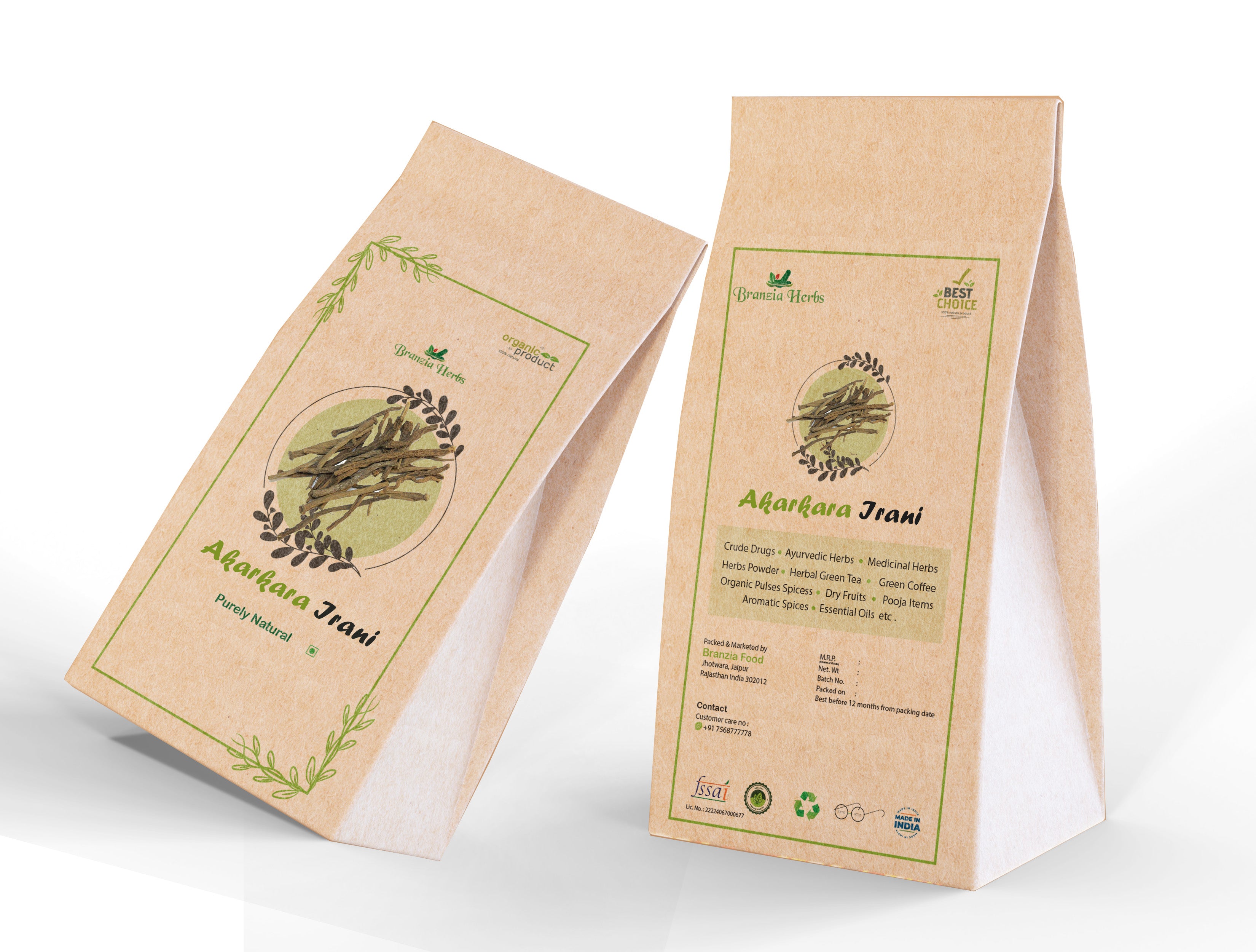 Akarkara Irani Pure | Longwort | Anacyclus pyrethrum - Branzia Herbs