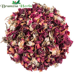 Gulab Patti - Rosa Gallica dried -Dry Rose Petal Raw Herbs - Branzia Herbs