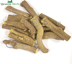 Mulethi - Licorice Root- Yashtimadhu - Mulhati Raw Herbs- Jethimadh dried- Aslussoos - Glycyrrhiza glabra -Jadi Booti - Branzia Herbs