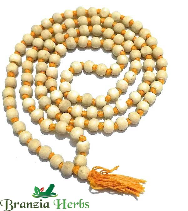 tulsi Jap Mala/Natural Tulsi Beads Mala (Size: 8mm, Length: 42 inches, Beads: 108+1)