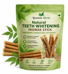 Natural Teeth Whitening Miswak Stick (10 Pcs) | Ayurvedic Oral Care Herbal Toothbrush | Chemical-Free Plaque Remover
