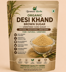 Organic Desi Khand Brown Sugar – Unrefined Natural Cane Sugar Traditional Sweetener for Tea, Sweets, Baking & Everyday Healthy Cooking