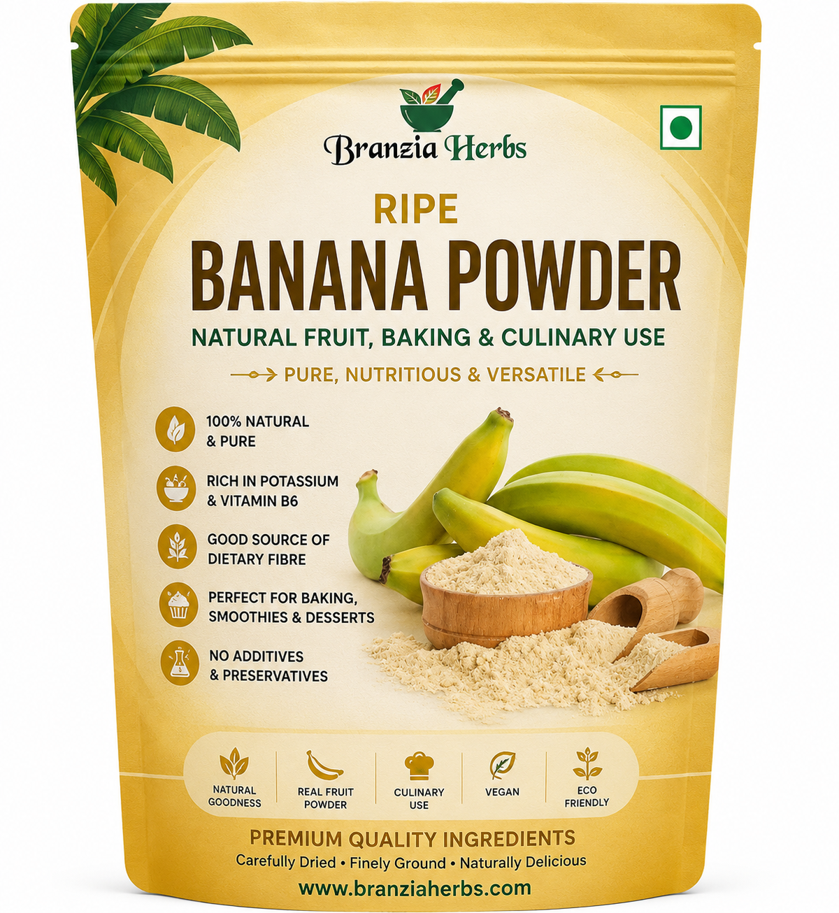 Ripe Banana Powder | Natural Fruit Powder | Baking & Culinary Use | Premium Dehydrated Banana