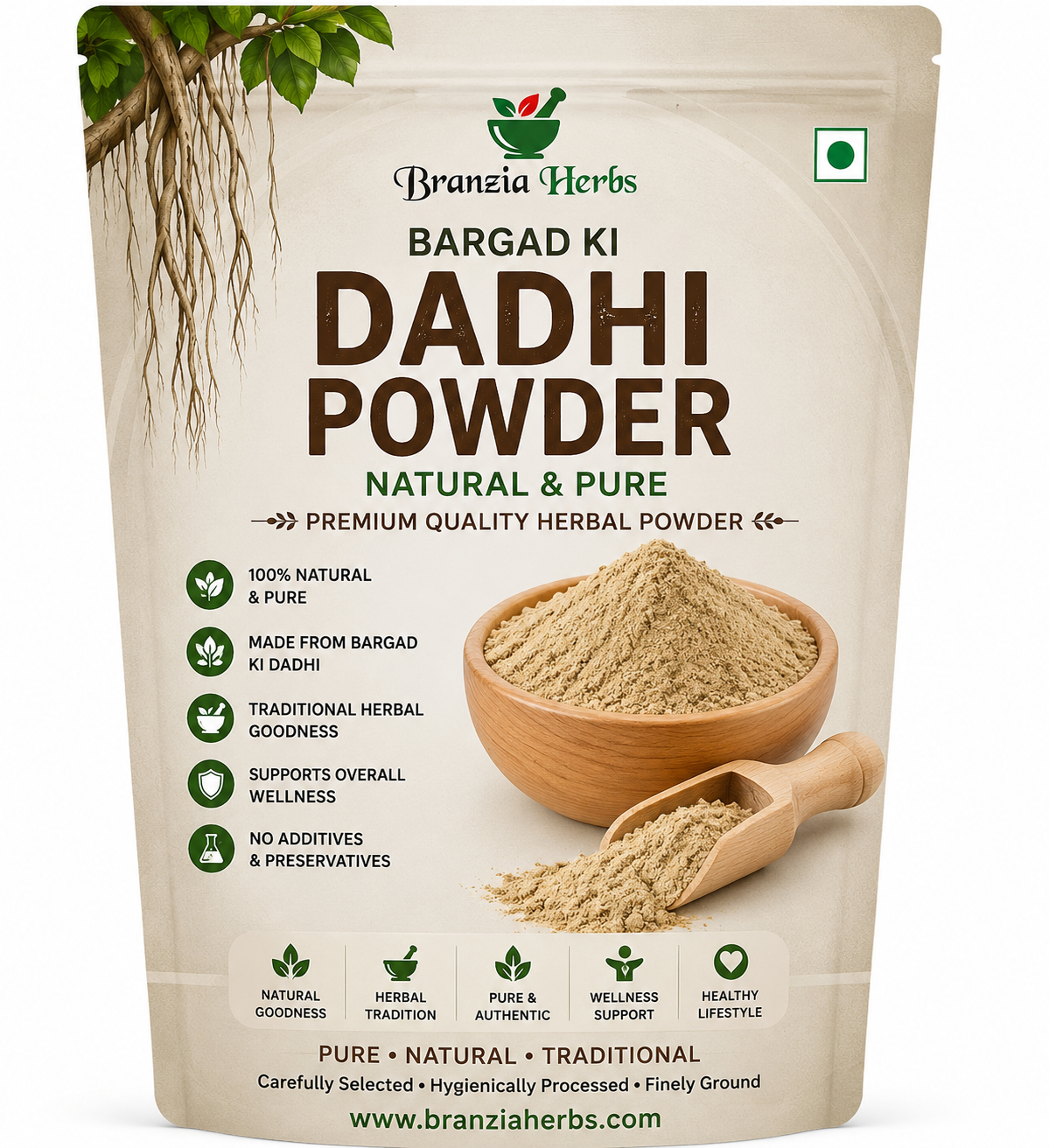 Bargad Ki Dadhi Powder | Banyan Aerial Root Powder | Natural Ayurvedic Jadi Booti