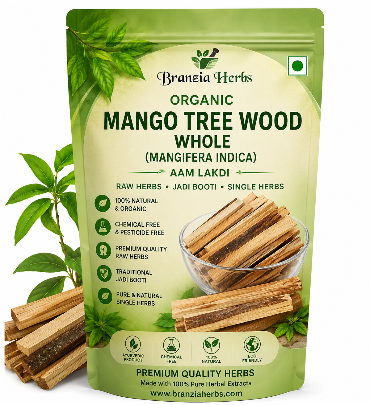 Mango Tree Wood Whole | Mangifera Indica | Aam Lakdi | Natural Mango Wood Sticks