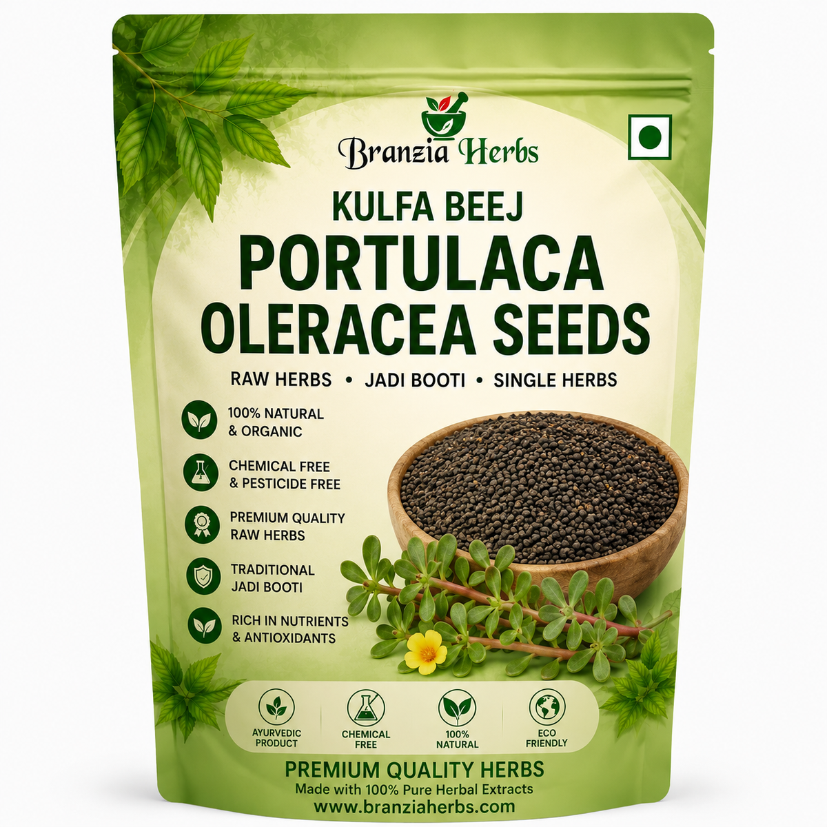 Kulfa Beej | Portulaca Oleracea Seeds | Kulpha Seeds | Khurfa Beej | Purslane Plant Seeds
