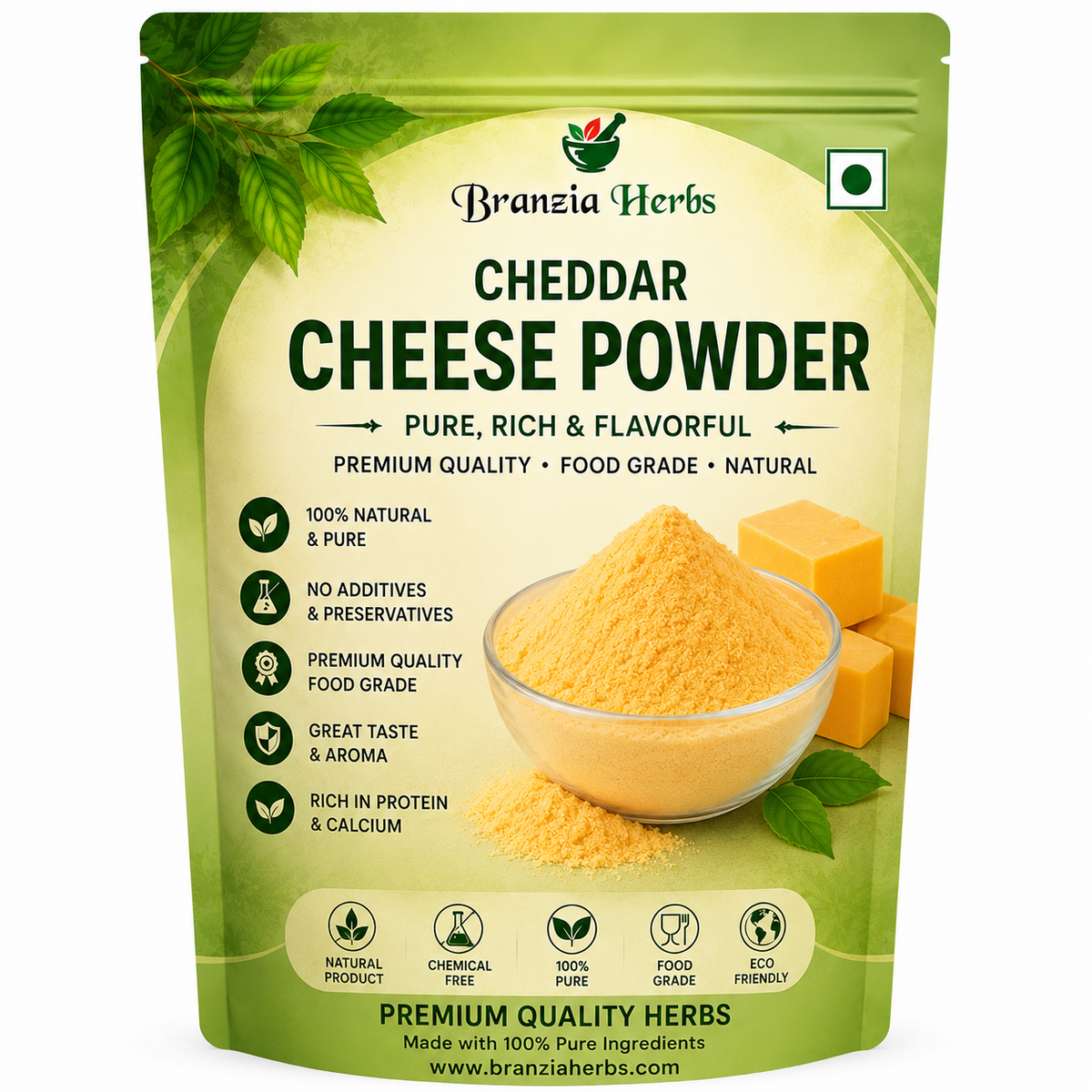 Cheddar Cheese Powder | Dried Orange Cheddar Cheese Powder | Keto Friendly | Sugar Free Cheese Seasoning