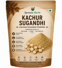Kachur Sugandhi | Zedoary Root Powder | White Turmeric Powder | Curcuma Zedoaria Whole | Ayurvedic Herbal Ingredient