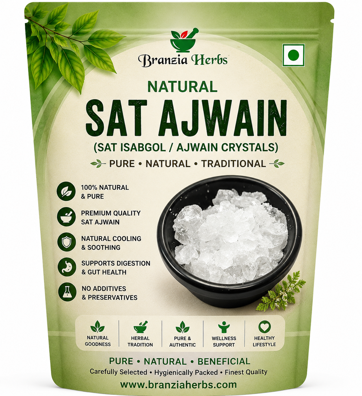 Sat Ajwain | Pure Ajwain Sat | Natural Herbal Extract | Ayurvedic Wellness Ingredient
