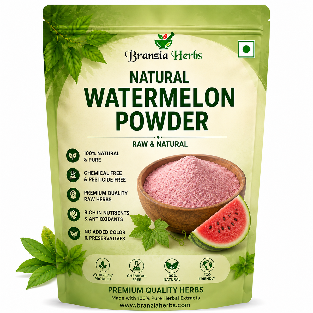 Natural Watermelon Powder | No Added Sugar & Chemicals | Pure Dehydrated Watermelon Fruit Powder