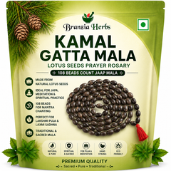 Original Kamal Gatta Mala | Lotus Seed Japa Mala 108 Beads | Lakshmi Puja Prayer Rosary