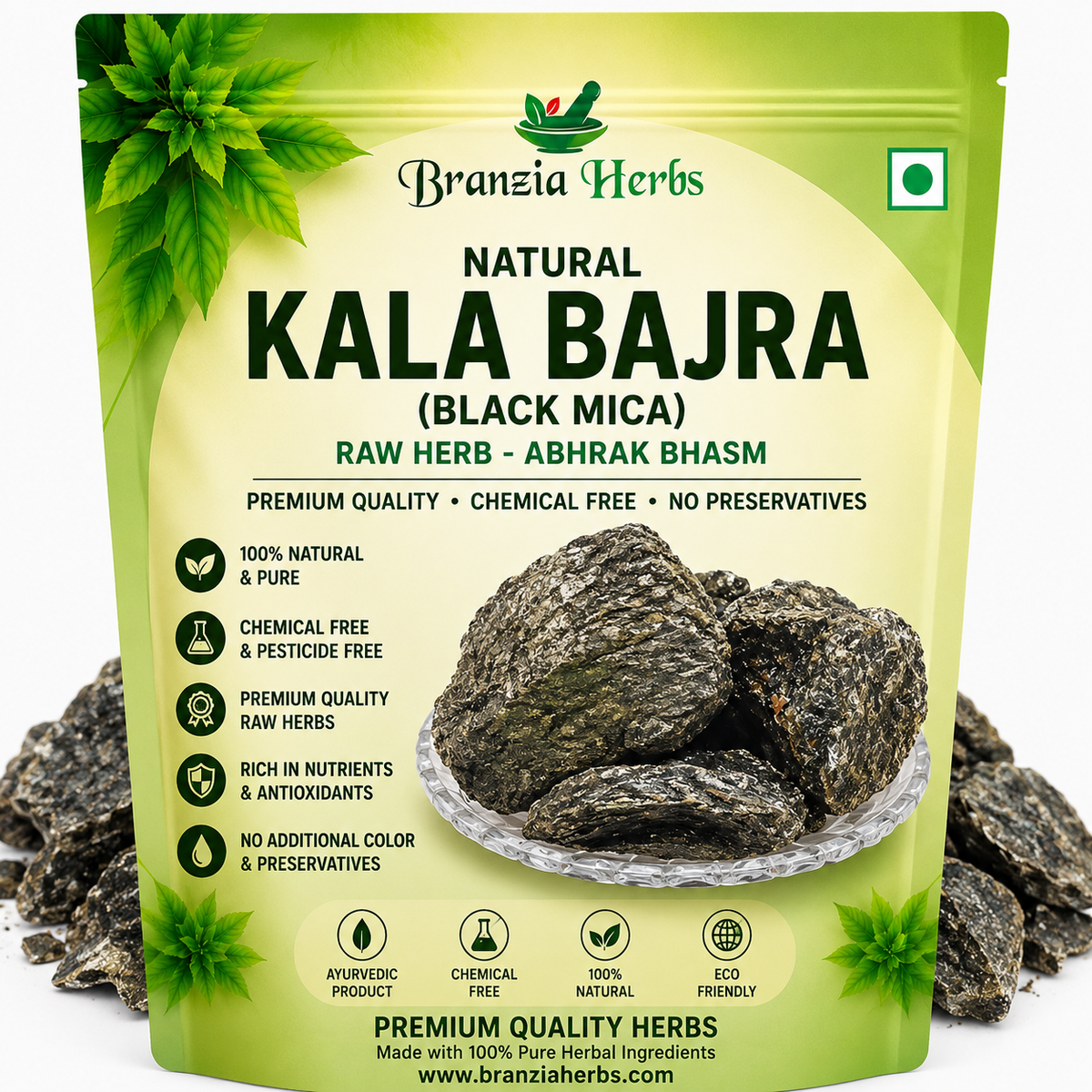 Kala Bajra-Black Mica-Raw Herb-Abhrak Bhasm