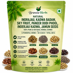 Indrajau, Kadwa Badam, Sky Fruit, Paneer Dodi Phool, Inderjau Kadwa, Jamun Seeds, Bitter Almond 100 Gm Combo Pack 25 Gm Each