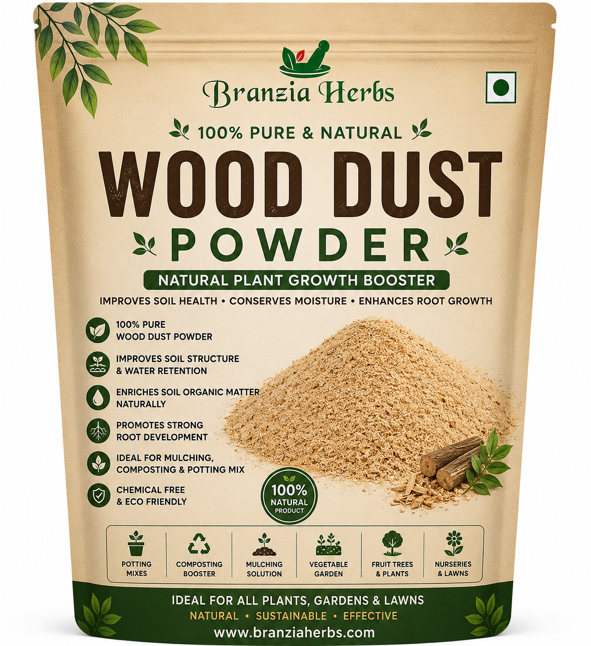 Wood dust Powder | Wood Sawdust/Lakdi ki bhusi, Saw dust Powder, for Plant