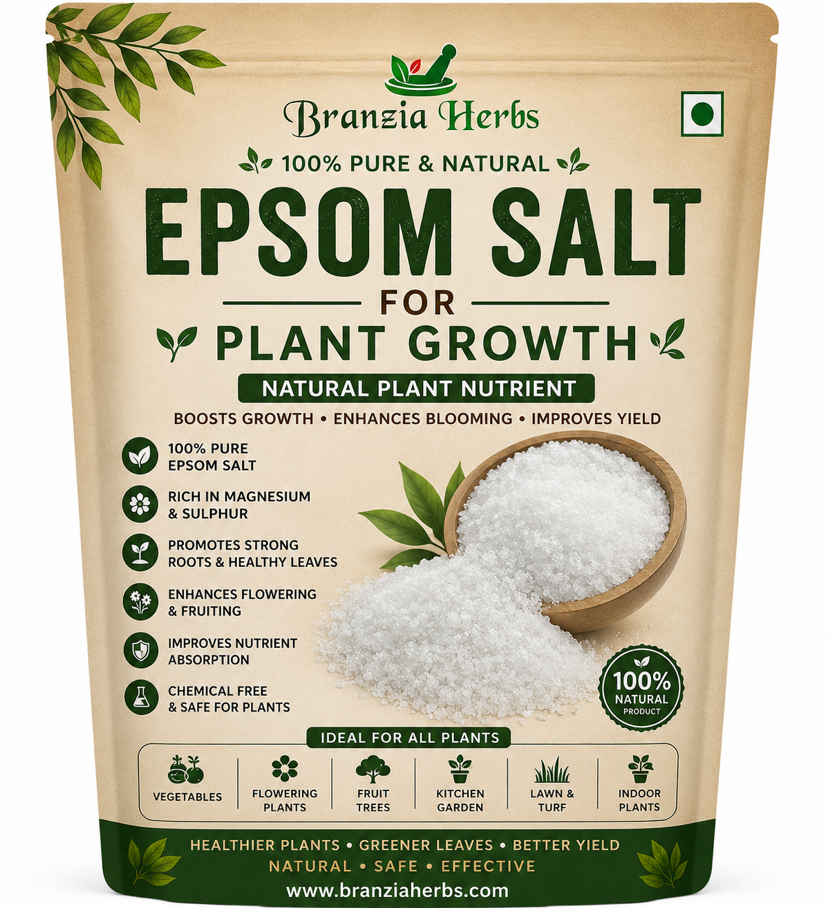Epsom Salt For Plant Growth & Development