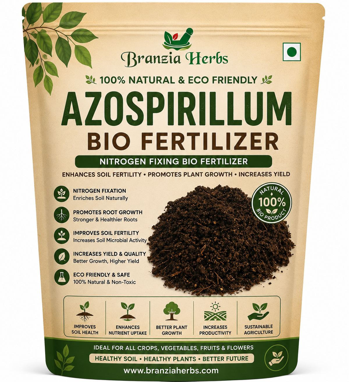 Azospirillum - Bio Fertilizer - Home Gardening