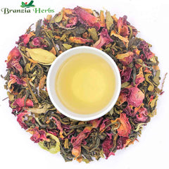 "Royal Kashmiri Kahwa Green Tea with Saffron – Wellness Herbal Tea " - Branzia Herbs