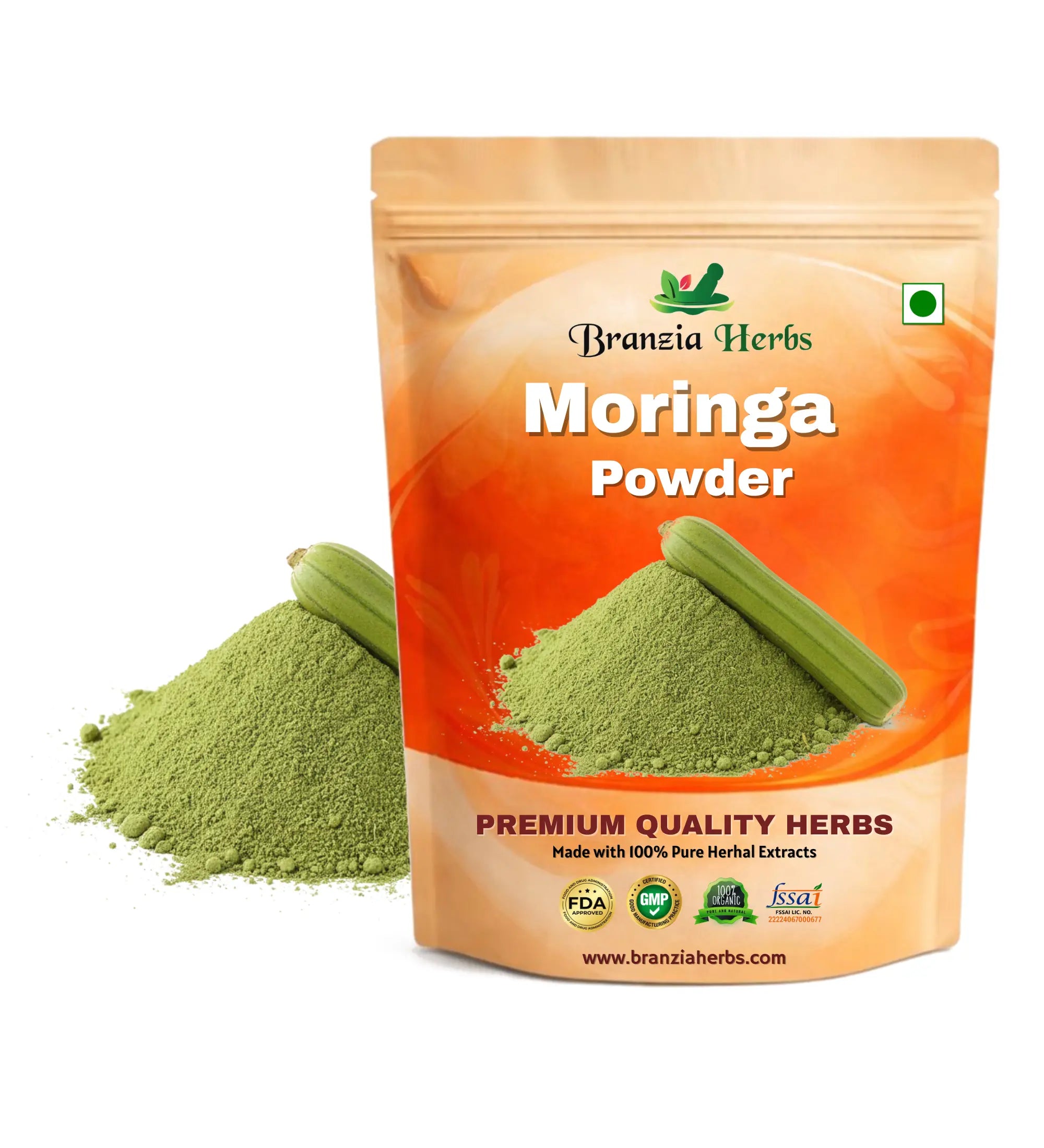 "Moringa Powder - Drumstick - Moringa Oleifera " - Branzia Herbs