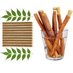 Natural Teeth Whitening Miswak Stick (10 Pcs) | Ayurvedic Oral Care Herbal Toothbrush | Chemical-Free Plaque Remover